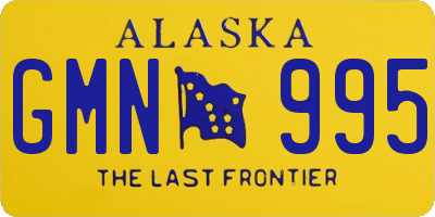 AK license plate GMN995