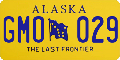 AK license plate GMO029