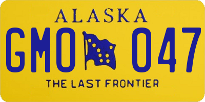 AK license plate GMO047