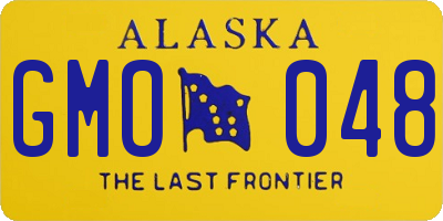 AK license plate GMO048