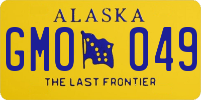 AK license plate GMO049