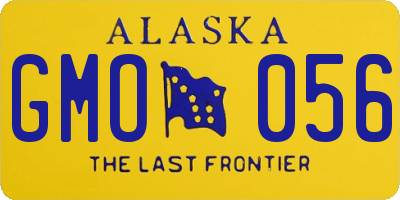 AK license plate GMO056
