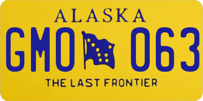 AK license plate GMO063
