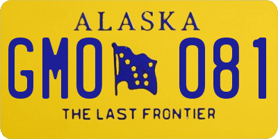 AK license plate GMO081