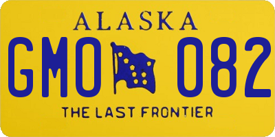 AK license plate GMO082