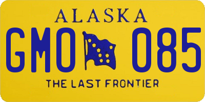 AK license plate GMO085