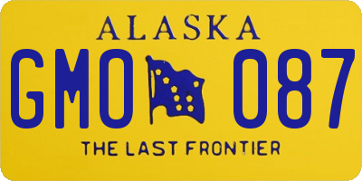 AK license plate GMO087