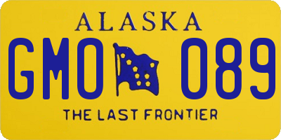 AK license plate GMO089