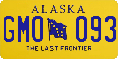 AK license plate GMO093