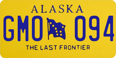AK license plate GMO094