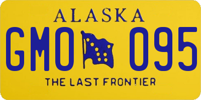 AK license plate GMO095