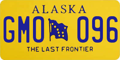 AK license plate GMO096