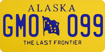 AK license plate GMO099