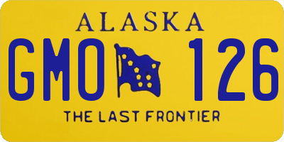 AK license plate GMO126