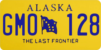 AK license plate GMO128