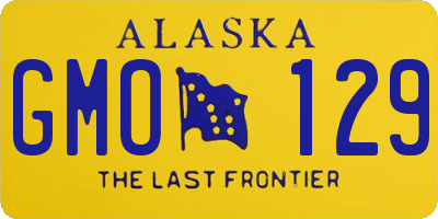 AK license plate GMO129