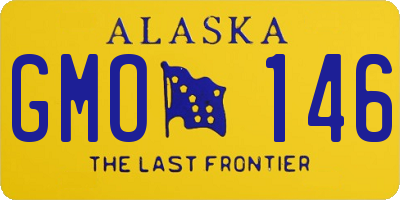 AK license plate GMO146