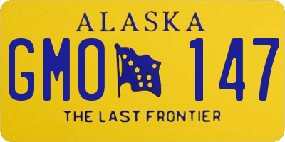 AK license plate GMO147