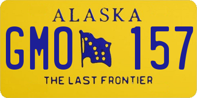 AK license plate GMO157