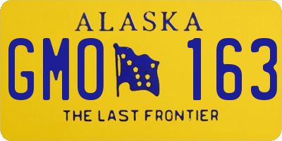 AK license plate GMO163