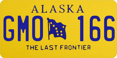 AK license plate GMO166