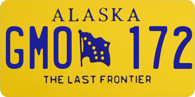 AK license plate GMO172