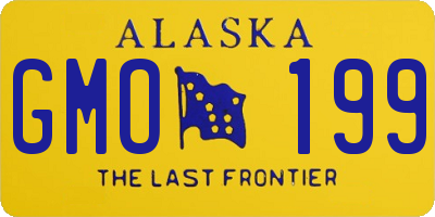 AK license plate GMO199