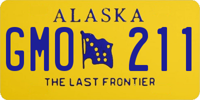 AK license plate GMO211