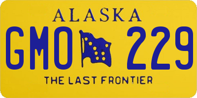 AK license plate GMO229