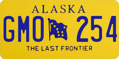 AK license plate GMO254