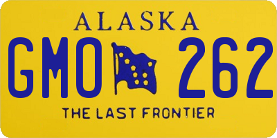 AK license plate GMO262
