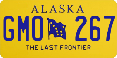 AK license plate GMO267