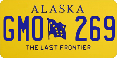 AK license plate GMO269