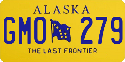 AK license plate GMO279