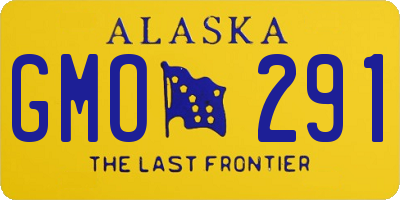 AK license plate GMO291