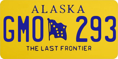 AK license plate GMO293