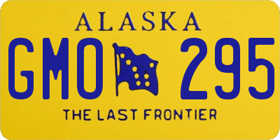 AK license plate GMO295