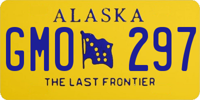 AK license plate GMO297