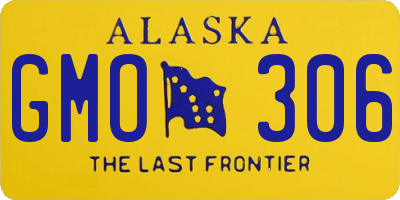 AK license plate GMO306