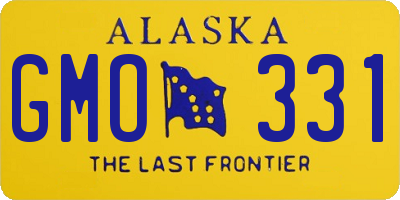 AK license plate GMO331