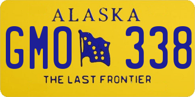 AK license plate GMO338