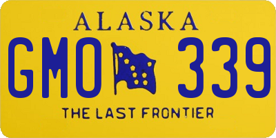 AK license plate GMO339