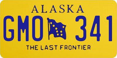 AK license plate GMO341