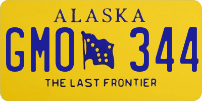 AK license plate GMO344