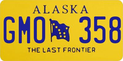 AK license plate GMO358