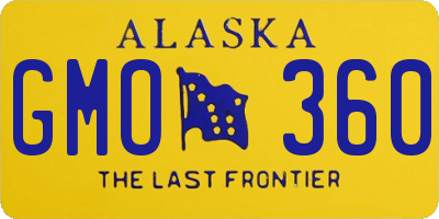 AK license plate GMO360