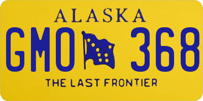 AK license plate GMO368