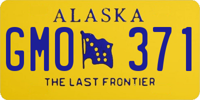 AK license plate GMO371