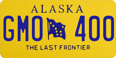 AK license plate GMO400