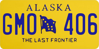 AK license plate GMO406